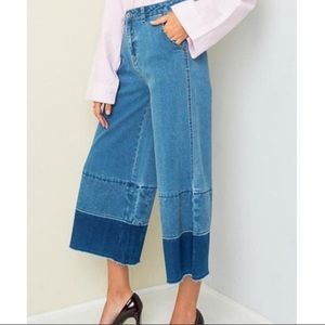 Hayden LA Boho Denim Culottes Jeans